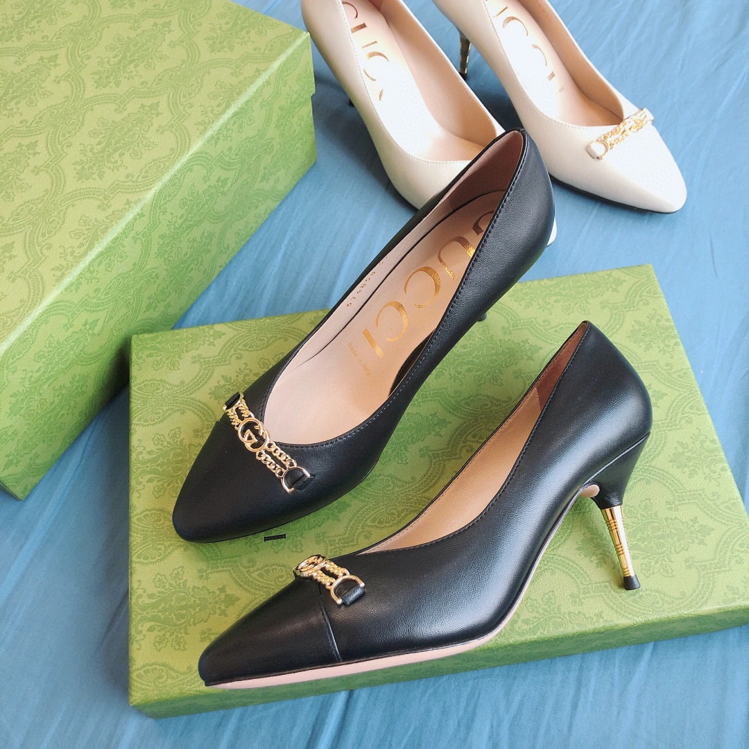 coco-- 674858 C9D00 1000 Heel height7.5cm sheepskin item:B-X00E2140L